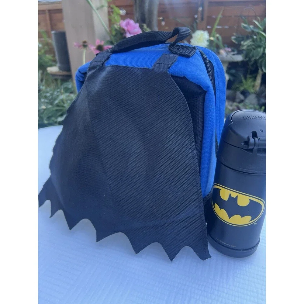 LEGO Batman Lunch Box Thermos FUNtainer Set Detachable Cape Kids School